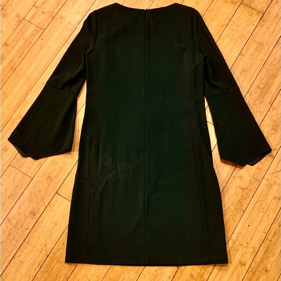 LAFAYETTE 148 New York Black PALOMA Bell Sleeve Punto Milano Shift Dress - Picture 12 of 12